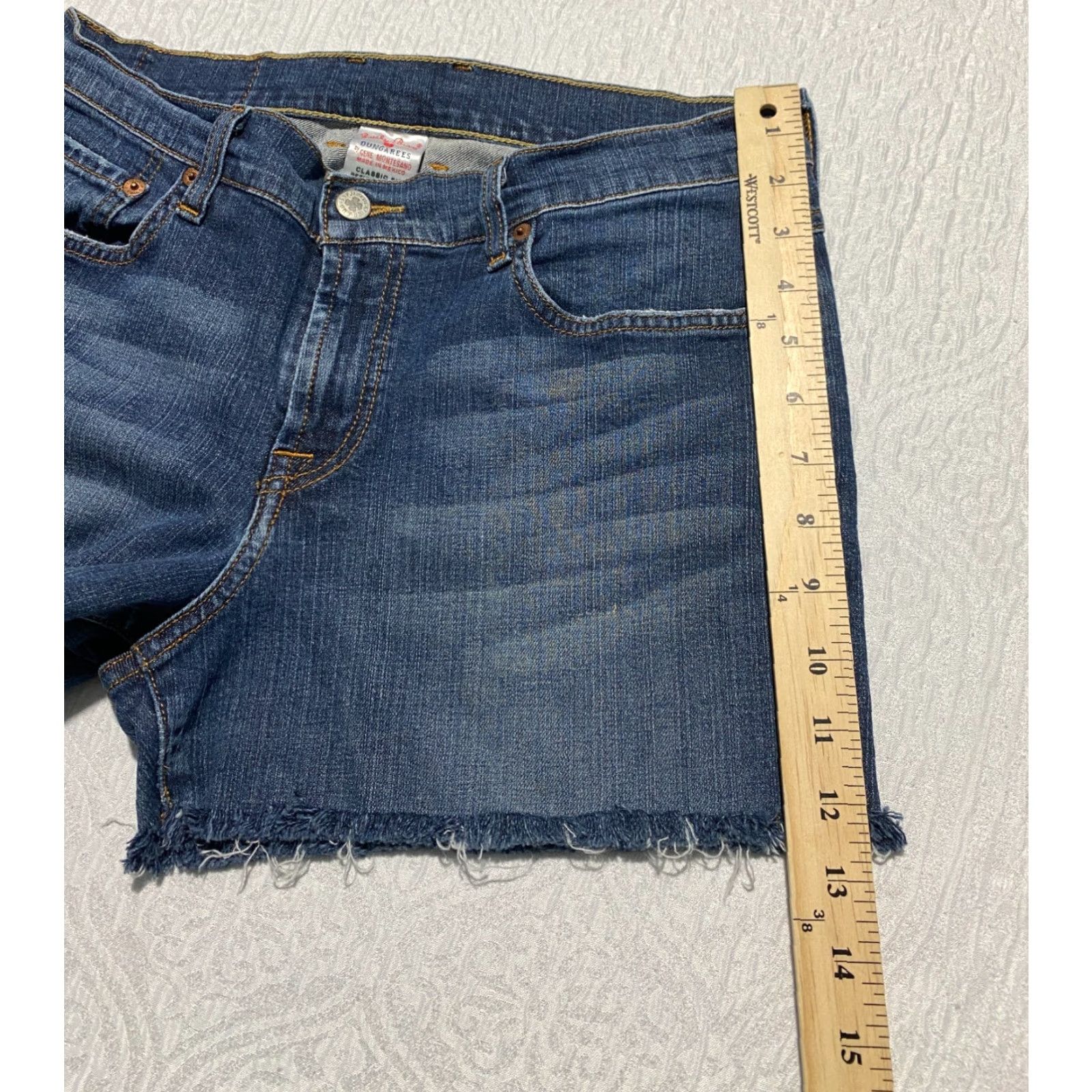 Lucky Brand Lucky Brand Shorts Womens 30 Blue Denim Jorts Cut-Off Stretch Summer Flat Front 5-Pocket Casual Classic Womens Size 30" / US 8 / IT 44 - 6 Thumbnail