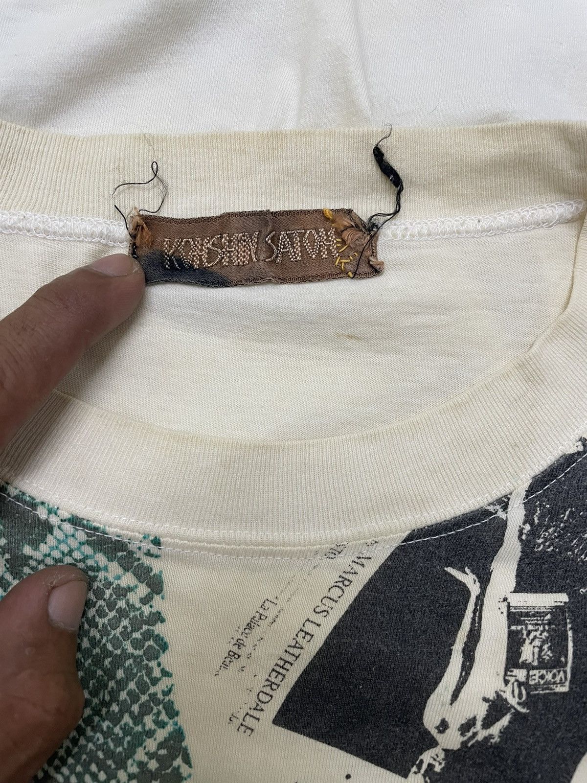 Vintage KOSHIN SATOH PAPER Phototee Longsleeve T-shirt
