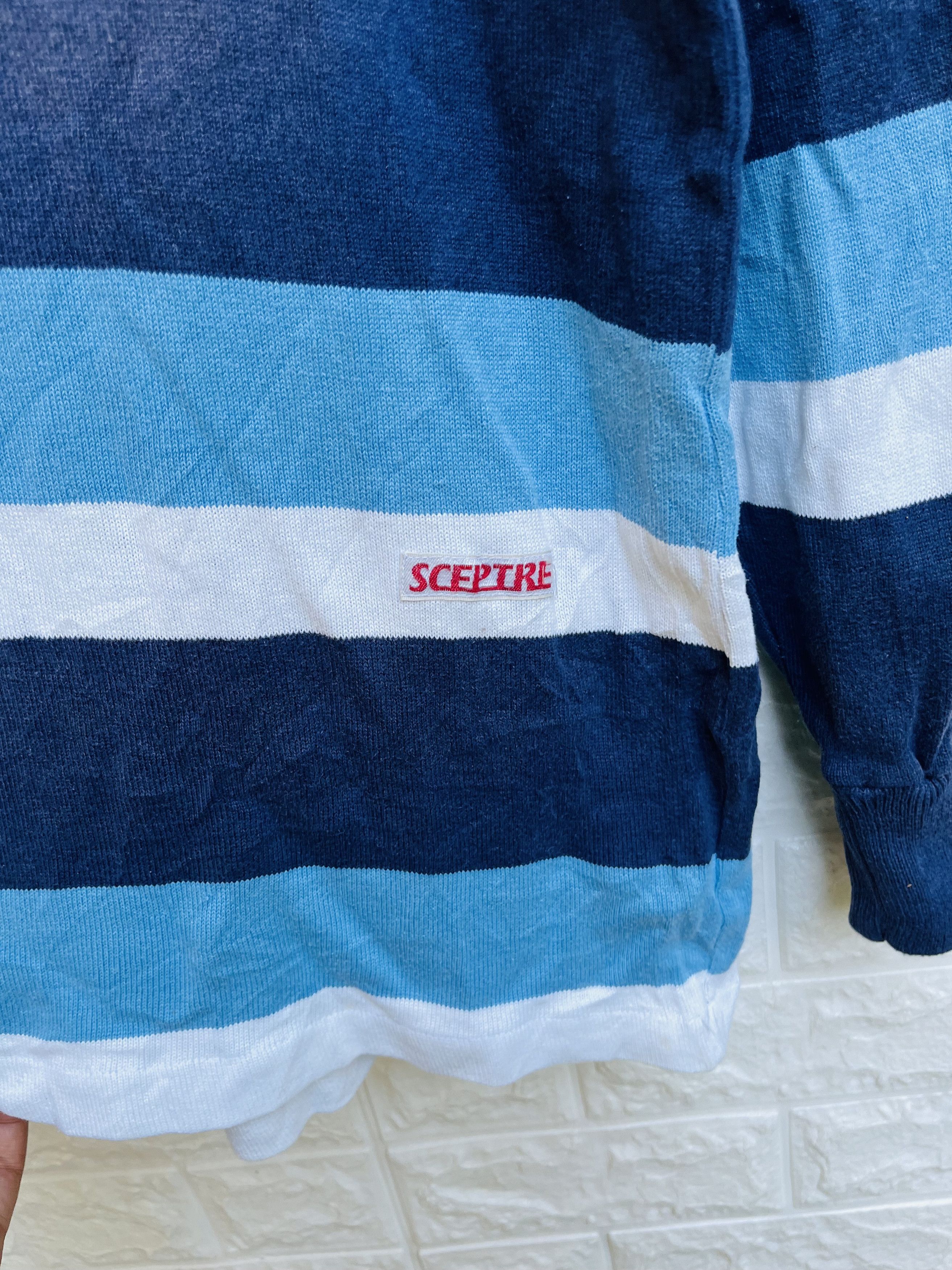 Japanese Brand × Vintage Vintage Sceptre Rugby Football Sport Stripes Long Sleeve Size US M / EU 48-50 / 2 - 7 Thumbnail