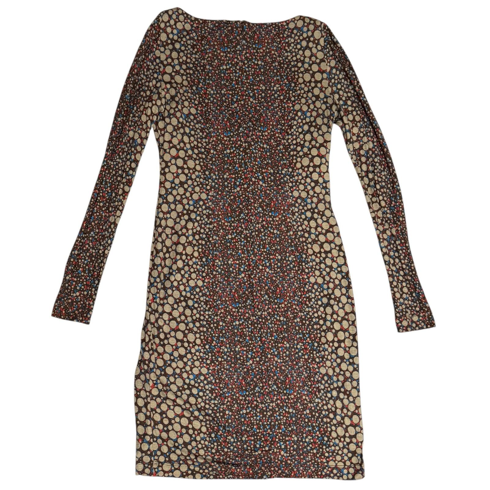 Other Worth New York Dress Bodycon Ruched Brown Multicolor Spots Size M / US 6-8 / IT 42-44 - 10 Thumbnail