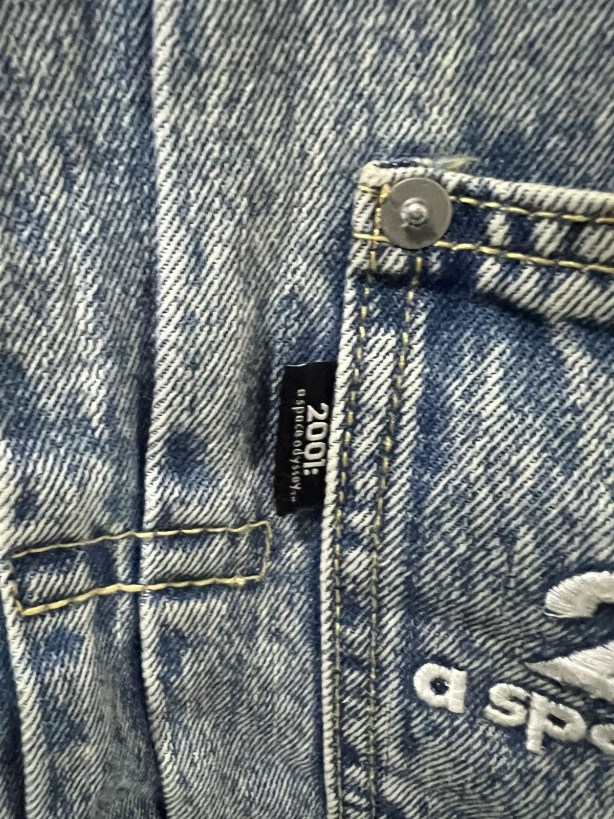 GU 🔥Rare Gu x 2001:A Space Oddyssey Denim Jacket Size US M / EU 48-50 / 2 - 11 Thumbnail