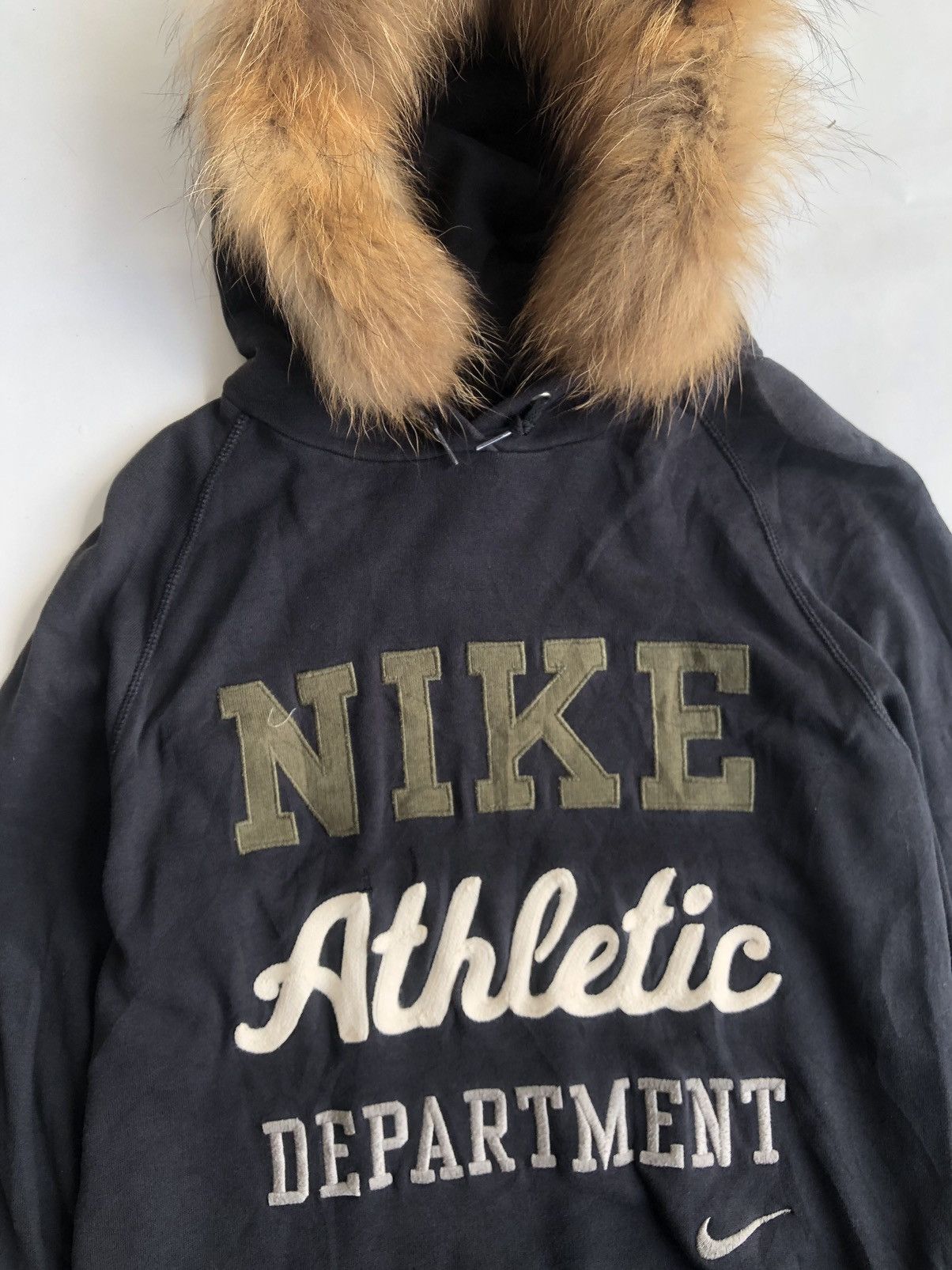 If Six Was Nine × Japanese Brand × Le Grande Bleu (L.G.B.) Nike Poem Fur Black Hoodie Size US L / EU 52-54 / 3 - 5 Thumbnail