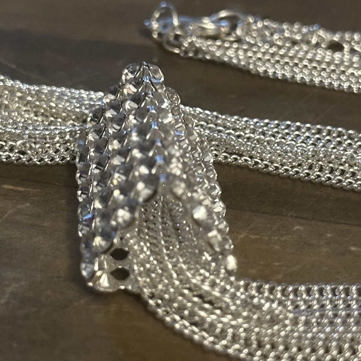 Other Long multi chain rhinestone tassel necklace Size ONE SIZE - 4 Thumbnail