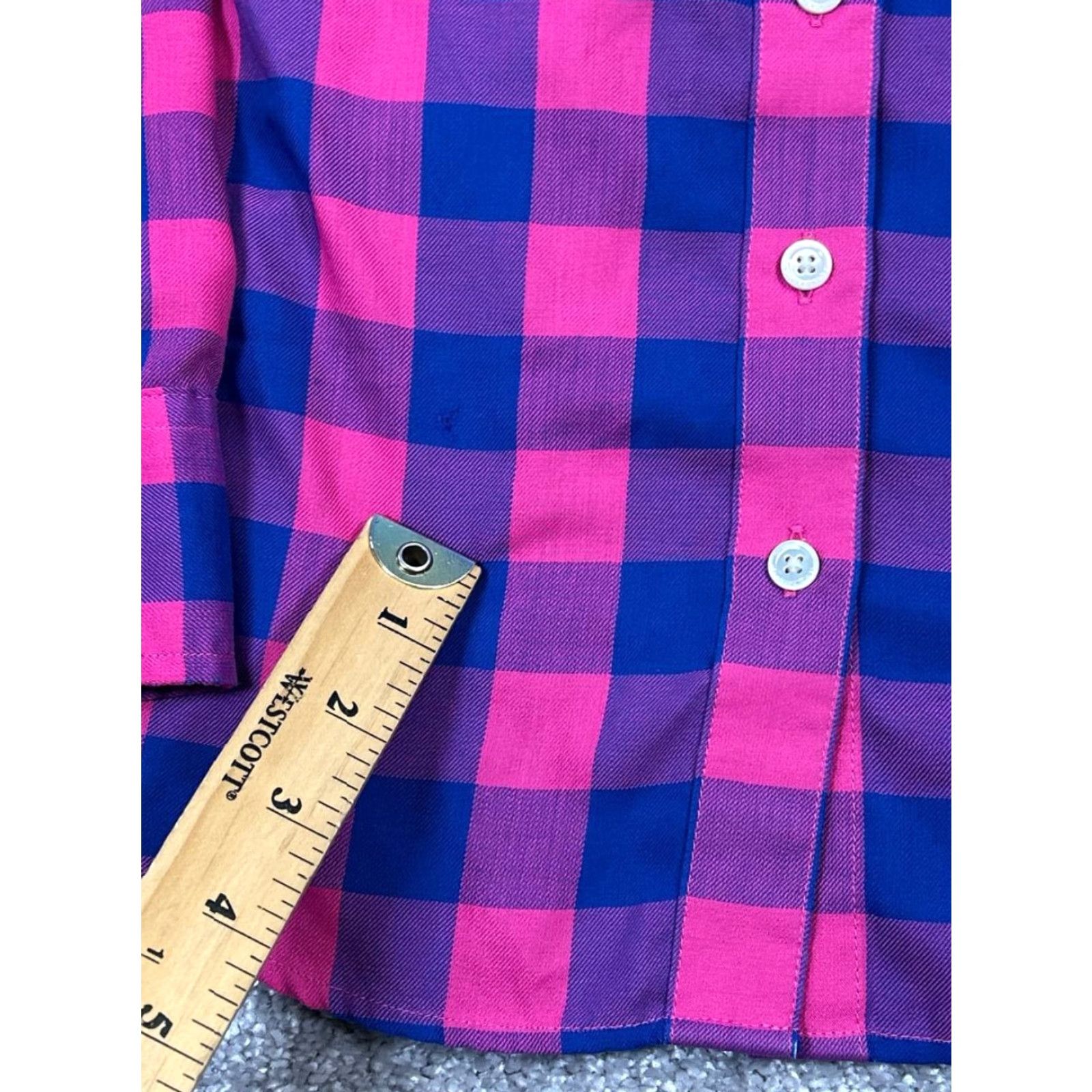 Vineyard Vines VINEYARD VINES Shirt Womens 6 Pink Blue Button Up Casual Plaid Long Sleeve 6 Pink Womens Size M / US 6-8 / IT 42-44 - 6 Thumbnail