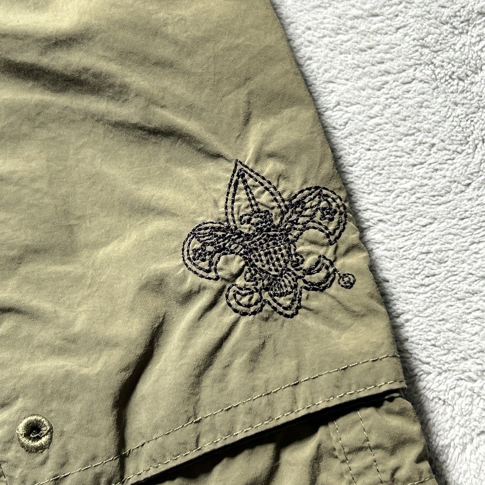 Wrangler BSA Baggy Cargo Shorts Mens Medium 35x11 Boy Scouts America Size US 35 - 3 Thumbnail