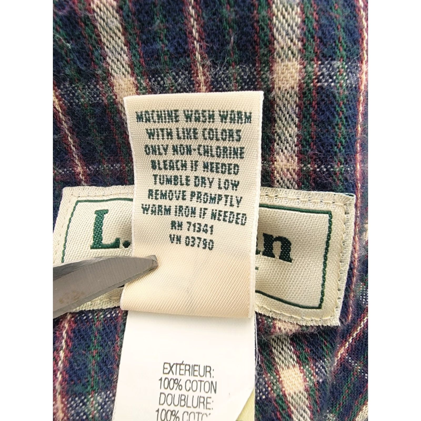 Vintage LL Bean Pants Mens 35x34 Beige Flannel Lined Outdoor Straight Leg Pants Casual Size US 35 - 6 Thumbnail
