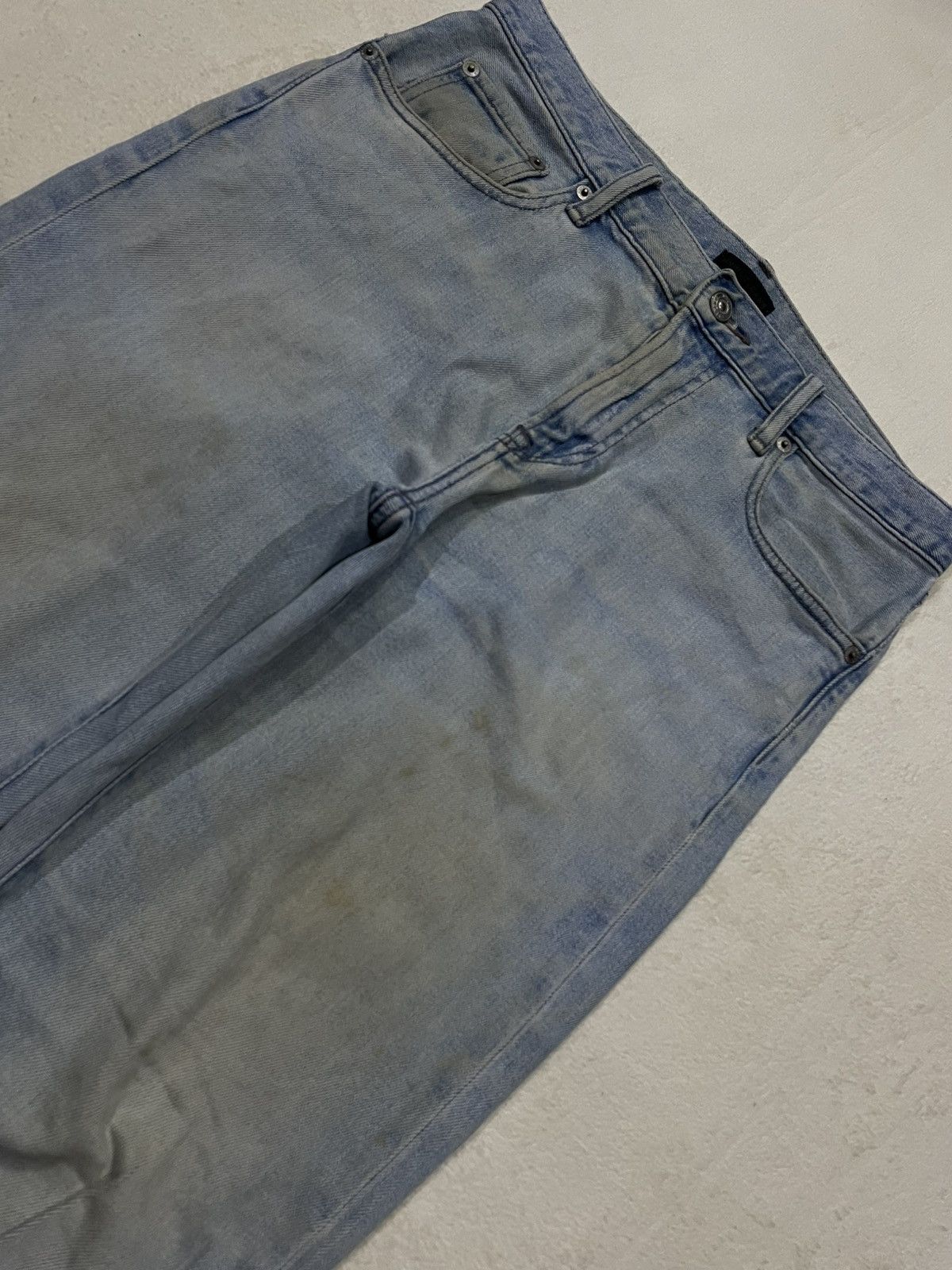 Uniqlo Vintage Uniqlo Skinny Distress Mudwash Denim Jeans Size US 32 / EU 48 - 6 Thumbnail