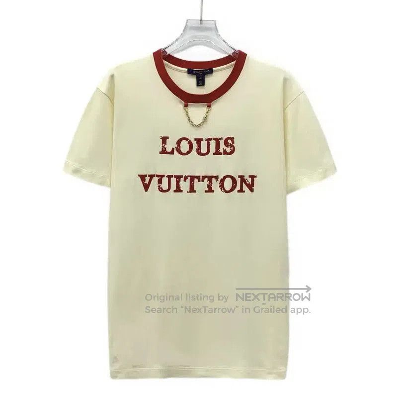 Louis Vuitton Louis Vuitton Beige Cotton Women's T. Size M / US 6-8 / IT 42-44 - 1 Thumbnail
