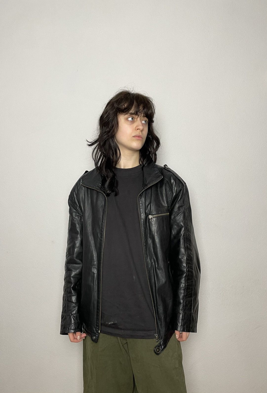 Diesel Vintage Black Diesel Leather Jacket Size US S / EU 44-46 / 1 - 1 Thumbnail