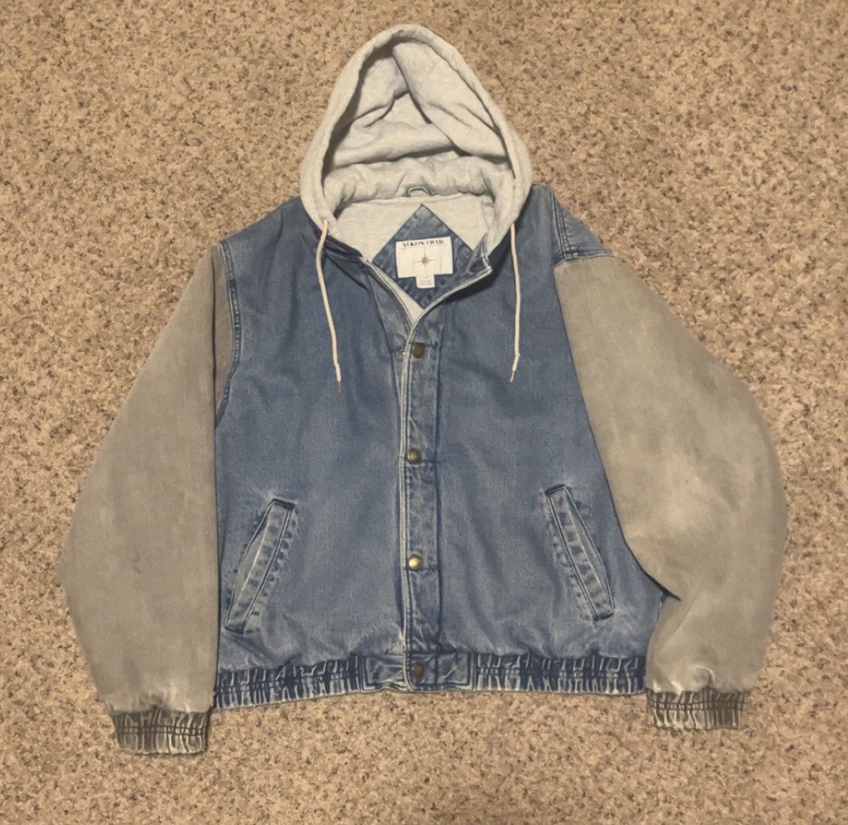 Yukon Outfitters Yukon Trail Varsity Jacket - Large Blue Cotton Size US L / EU 52-54 / 3 - 1 Thumbnail