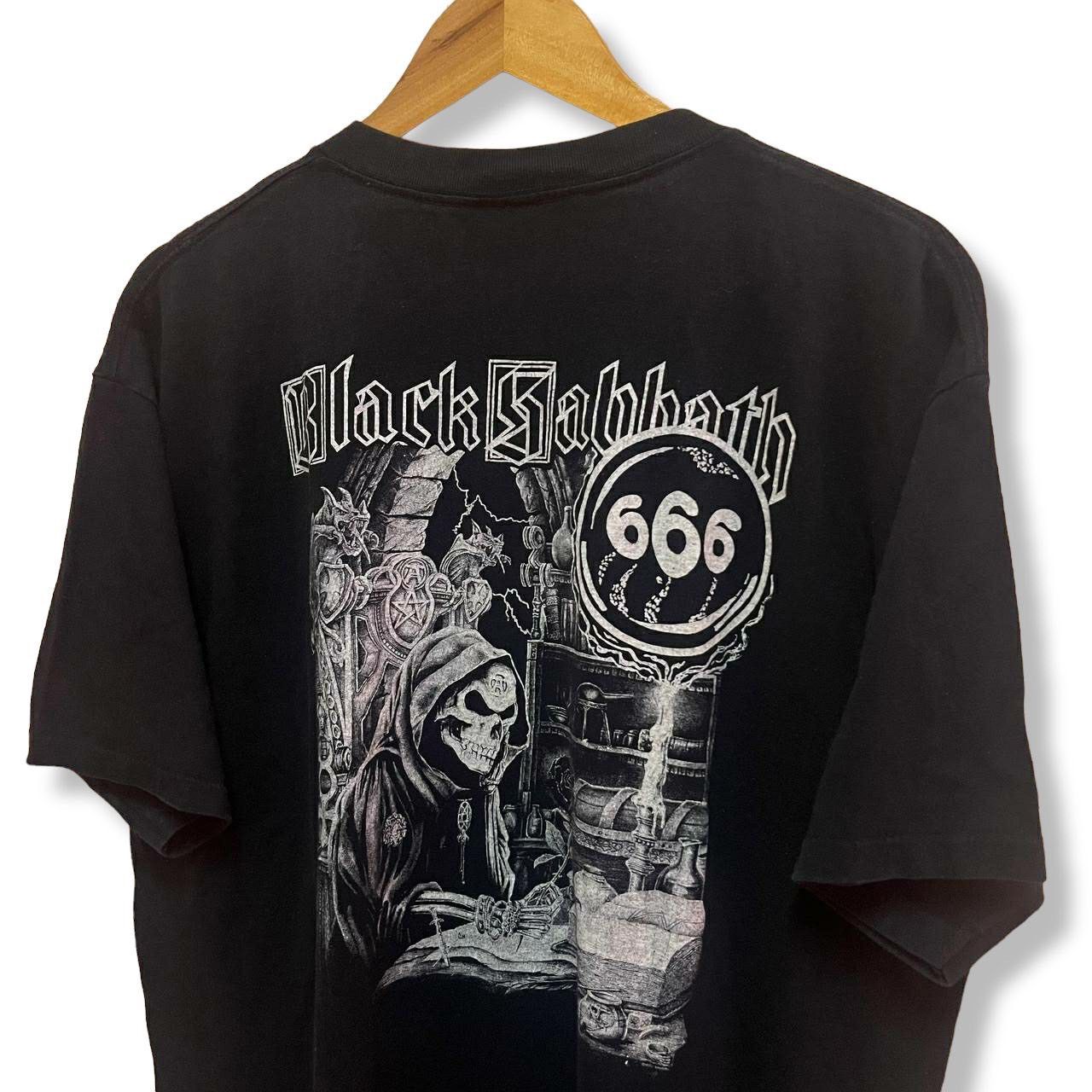 Band Tees × Black Sabbath × Vintage Vintage Black Sabbath 666 T Shirt Size US XL / EU 56 / 4 - 4 Thumbnail