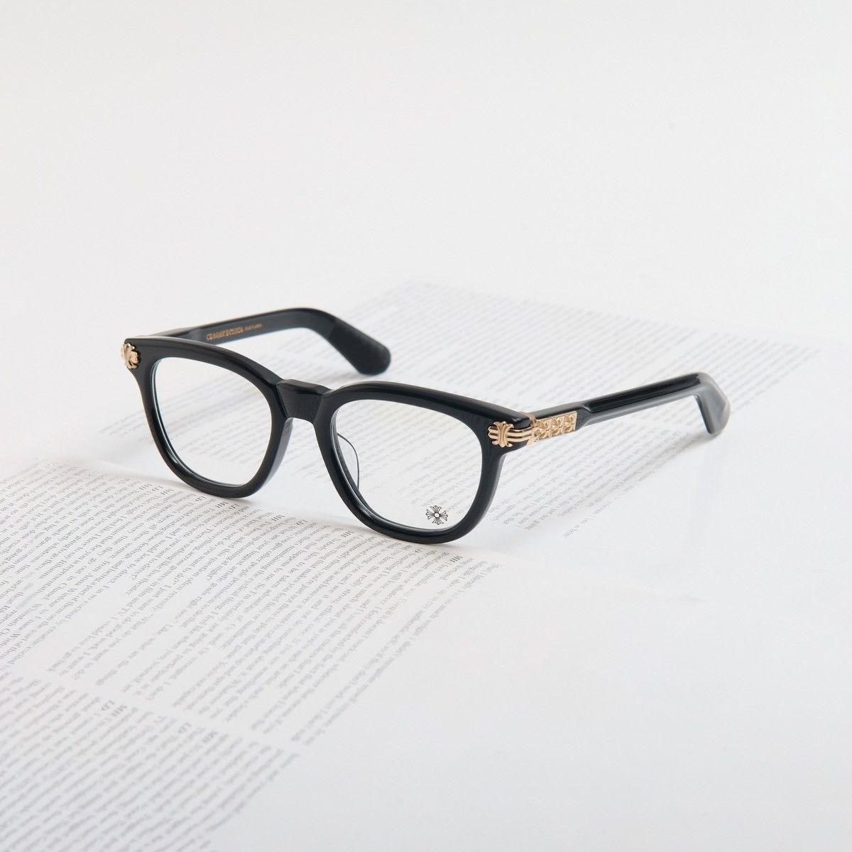 Chrome Hearts CHROME HEARTS SMOKE SHOW BLACK/18KGP GLASSES Size ONE SIZE - 1 Thumbnail