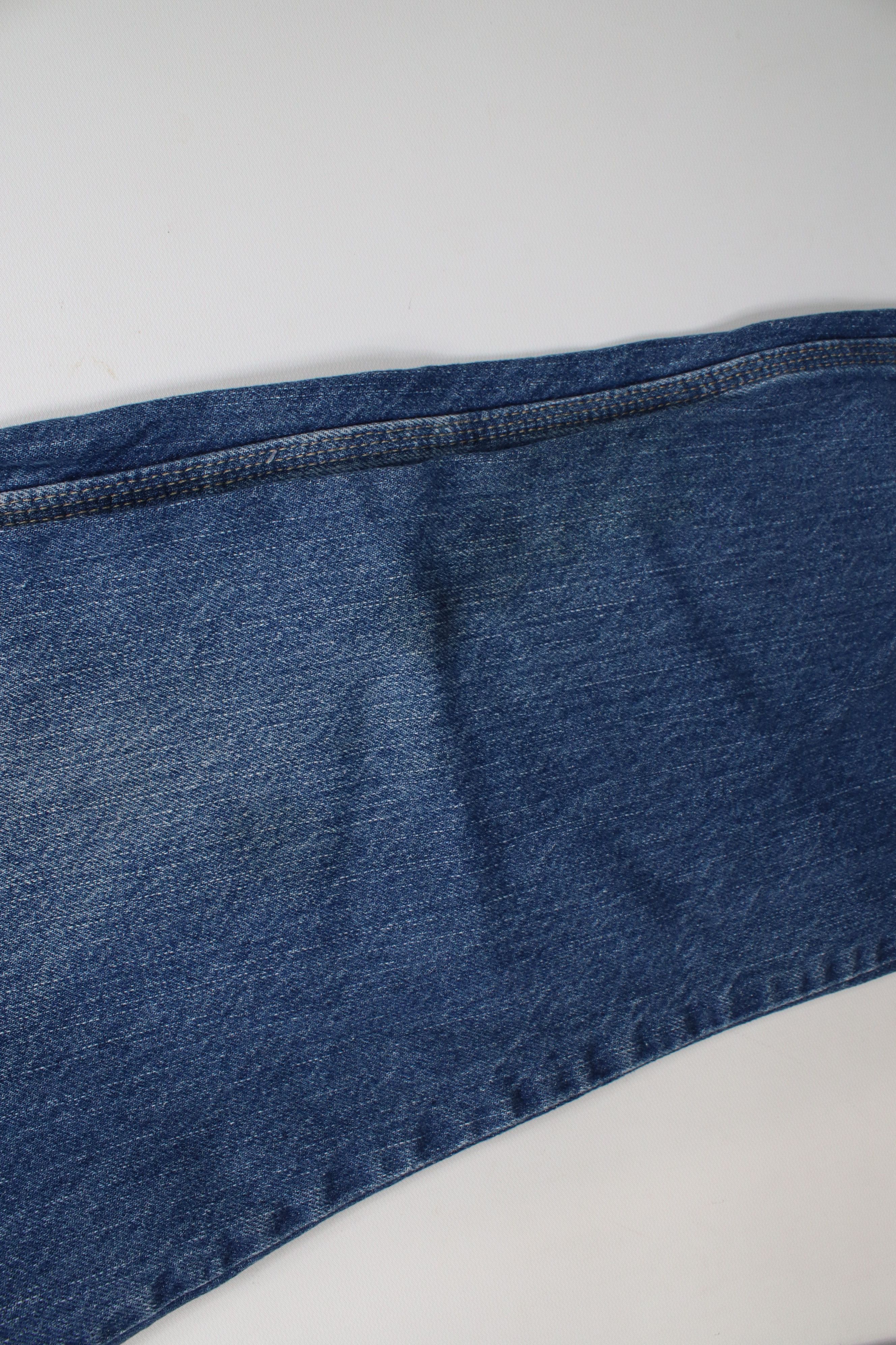 Dickies × Vintage Vintage Y2K Dickies Spell Out Wide Leg Dungaree Denim Jeans Size US 38 / EU 54 - 7 Thumbnail