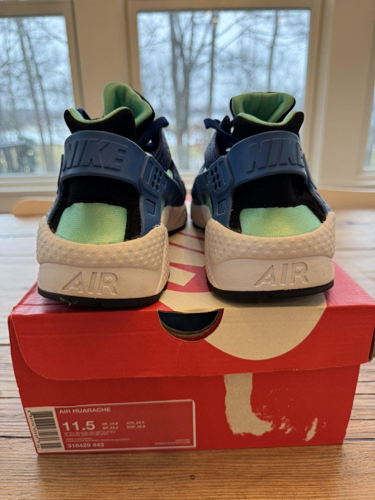 Nike Nike Air Huarache Size? Exclusive Deep Royal Size US 11.5 / EU 44-45 - 5 Thumbnail
