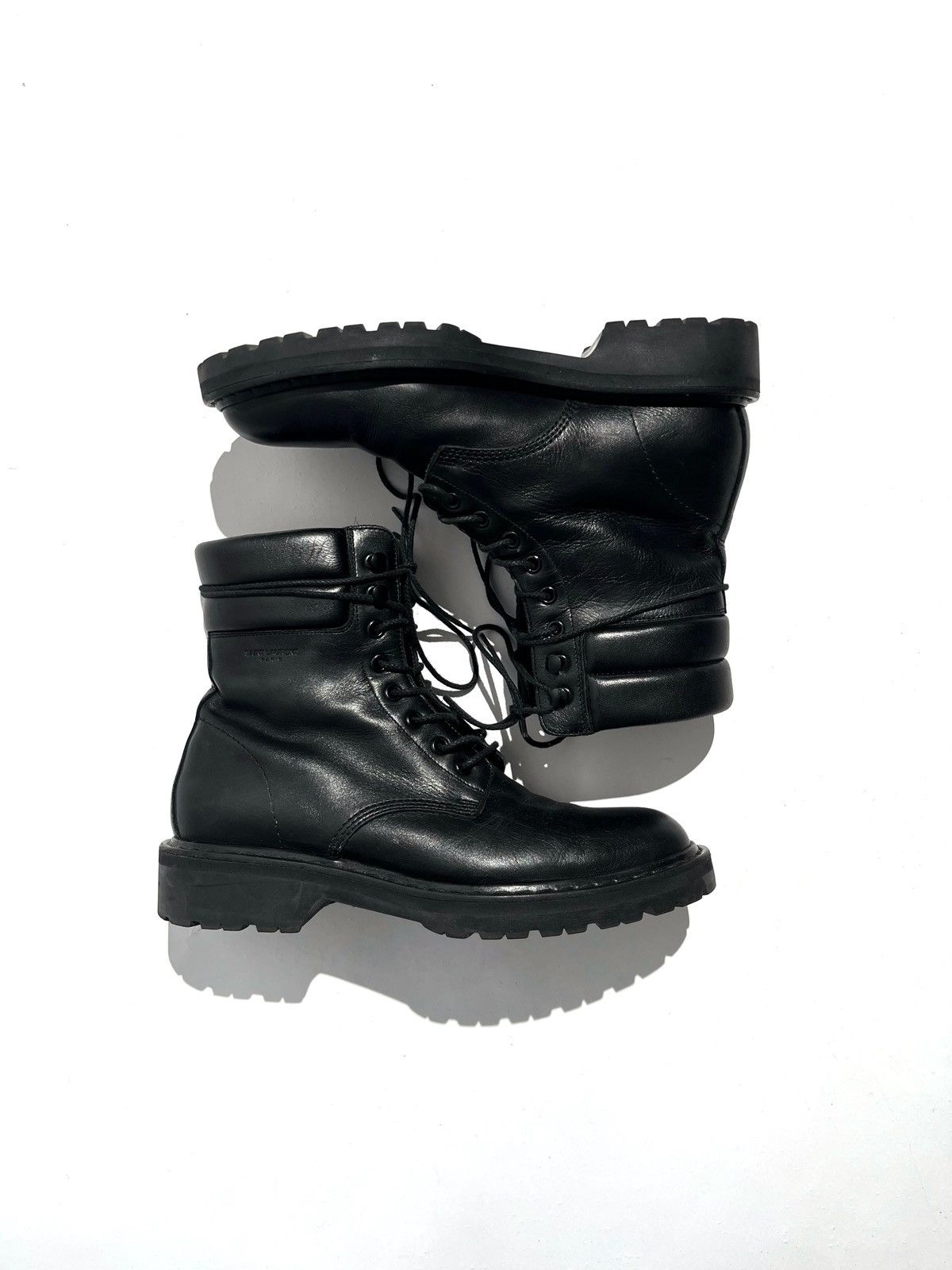 Saint Laurent Paris FW15 Saint Laurent Paris Leather Combat Boots by Hedi Size US 6.5 / EU 39-40 - 1 Thumbnail