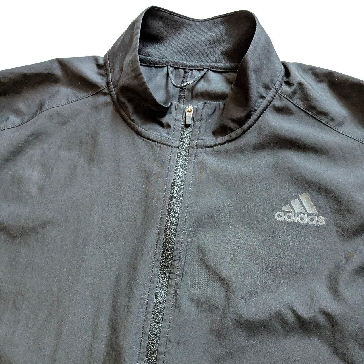 Adidas Adidas Black Running Sports Windbreaker Jacket Size US S / EU 44-46 / 1 - 2 Thumbnail