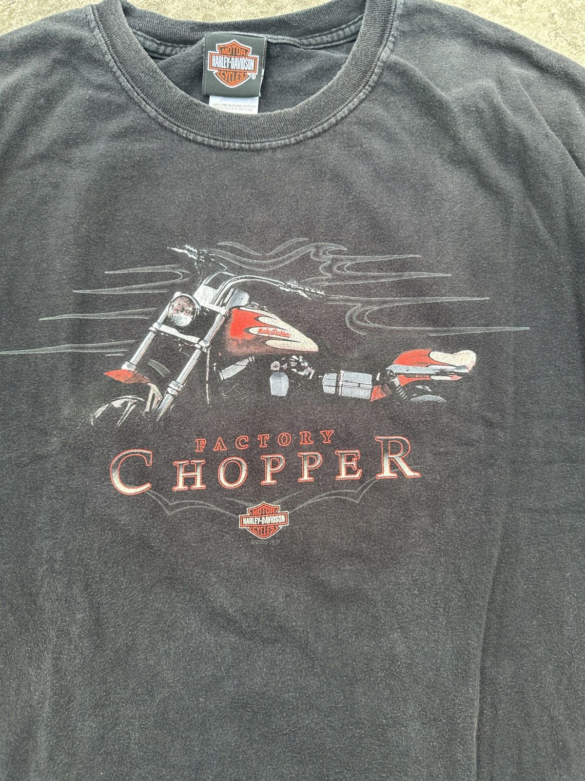 Harley Davidson × Vintage Vintage Harley Davidson Factory Chopper Logo 2005 Rare USA Size US XL / EU 56 / 4 - 2 Thumbnail