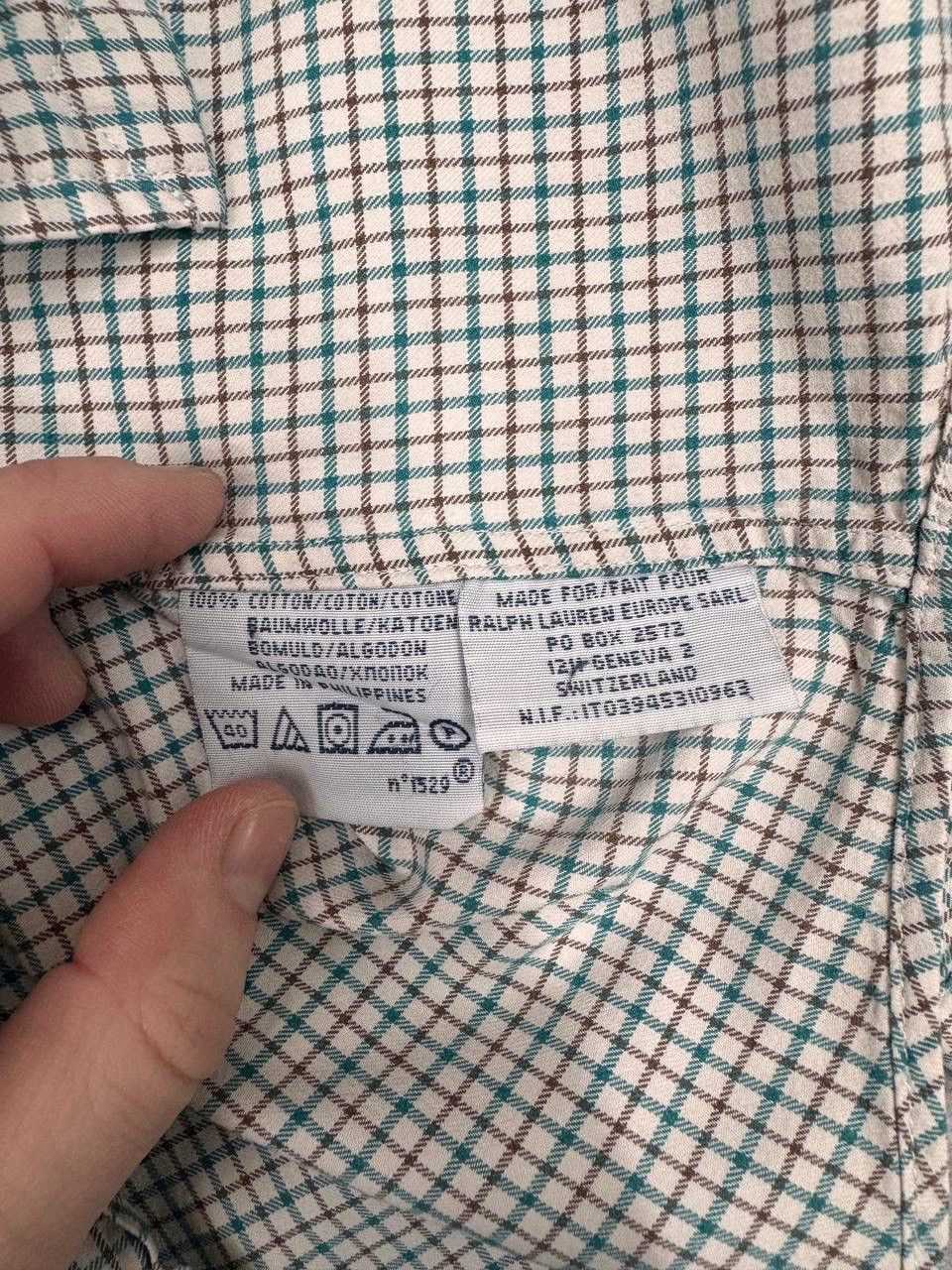 Polo Ralph Lauren Polo Ralph Lauren Men's Check Shirt Beige Green Size M Size US M / EU 48-50 / 2 - 5 Thumbnail