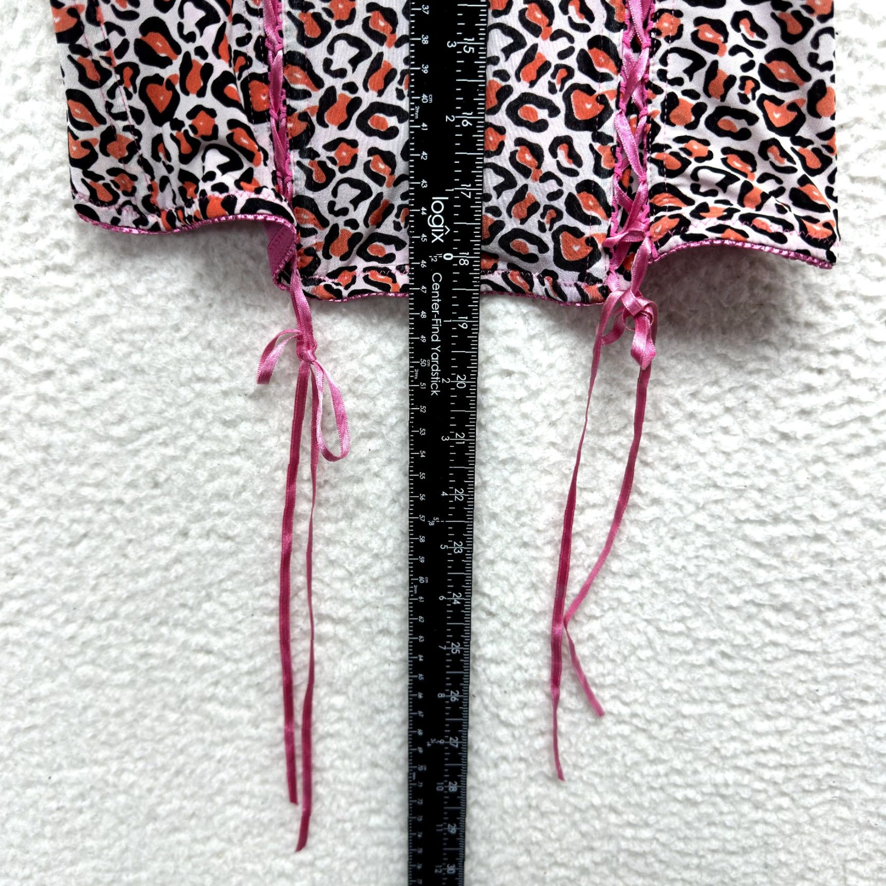 Vintage VINTAGE Y2K Corset Bustier Top Pink Leopard Cheetah Animal Print Boned Coquette Fairy Womens SXS Size S / US 4 / IT 40 - 7 Thumbnail