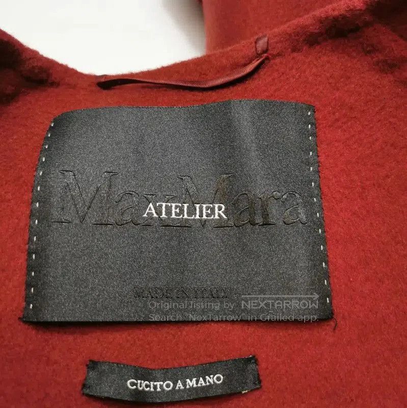 Max Mara MaxMara Women's Red Cashmere Coat . Size S / US 4 / IT 40 - 3 Thumbnail