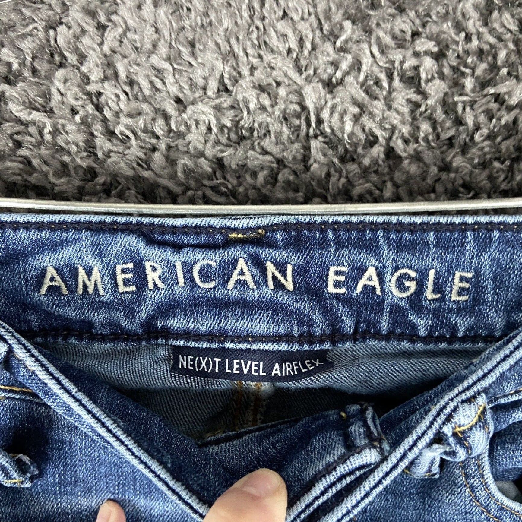 American Eagle Outfitters American Eagle Outfitters Next Level Stretch Original Straight Jeans 30x28 Blue Mens Size US 30 / EU 46 - 5 Thumbnail