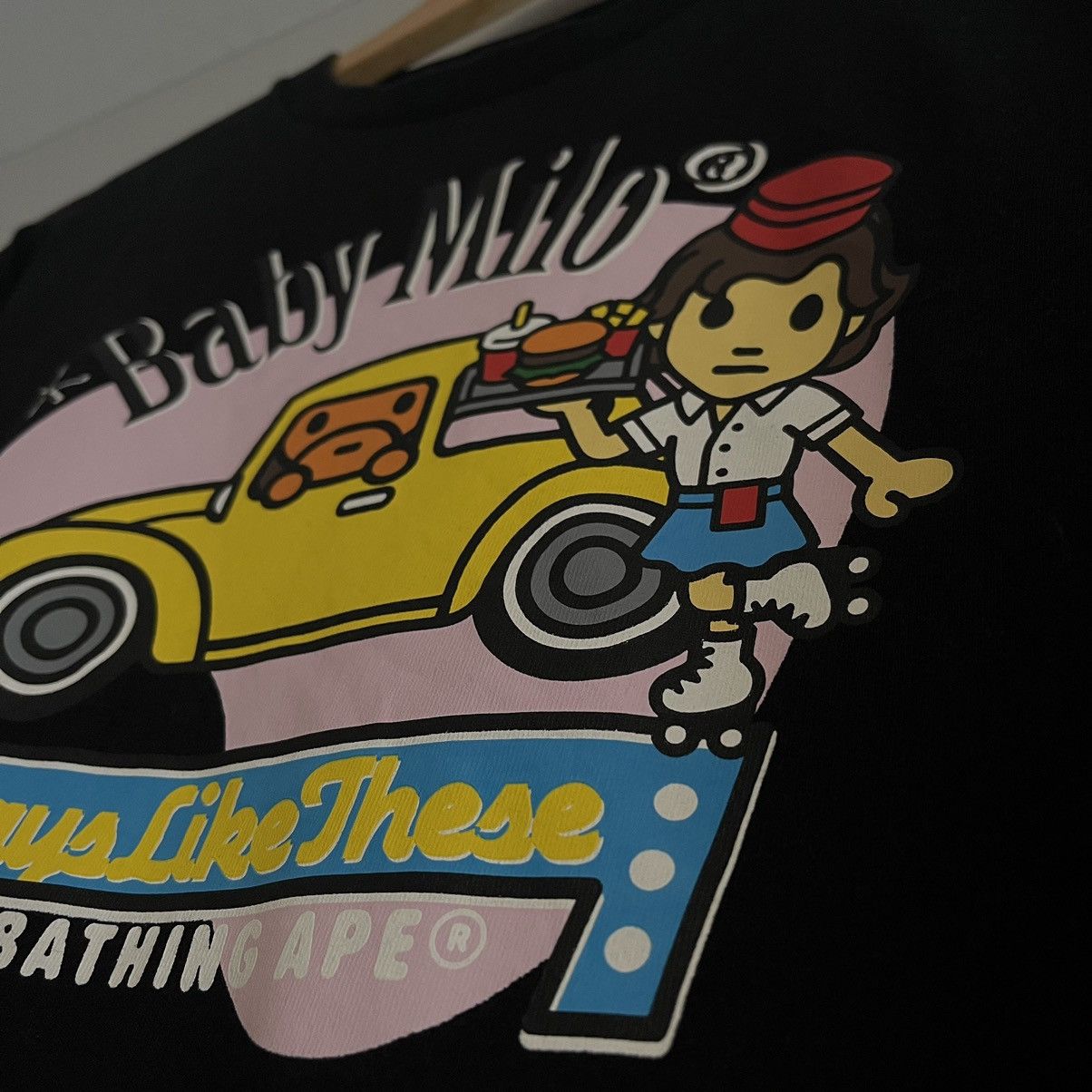 Bape OG Bape Baby Milo Carhop Diner Days Like These Long Sleeve Size US XL / EU 56 / 4 - 4 Thumbnail