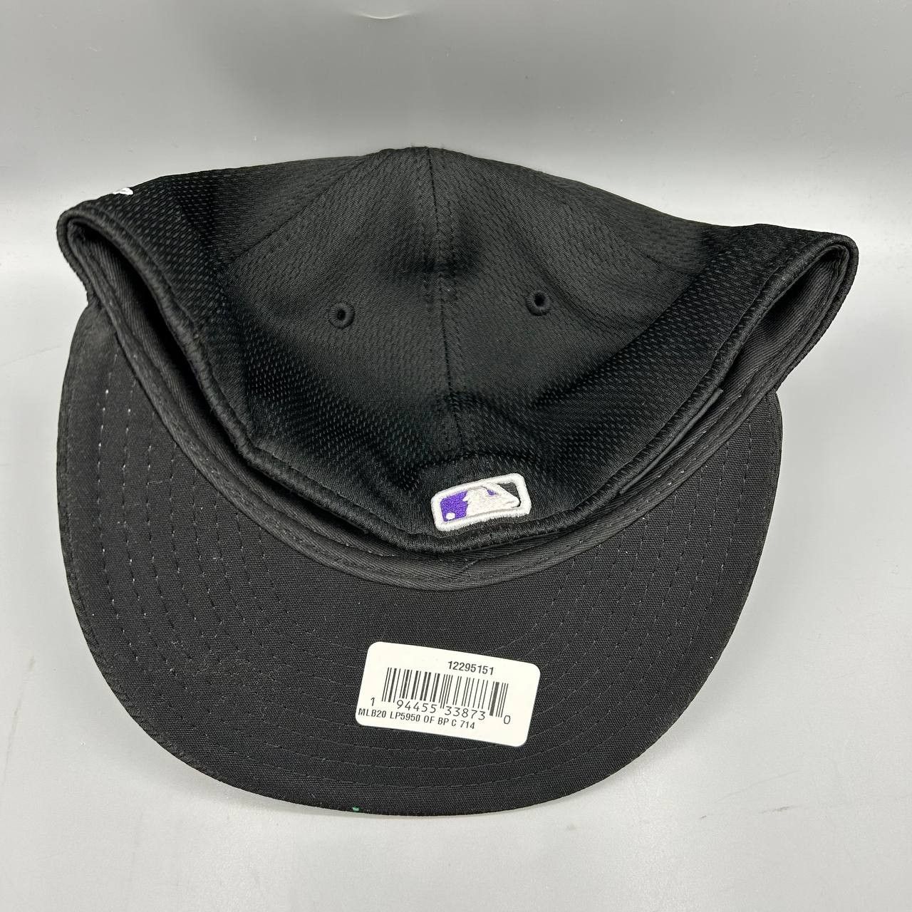 New Era Colorado Rockies Hat Men 7 1/4 Black MLB Fitted Cap New Size ONE SIZE - 3 Thumbnail