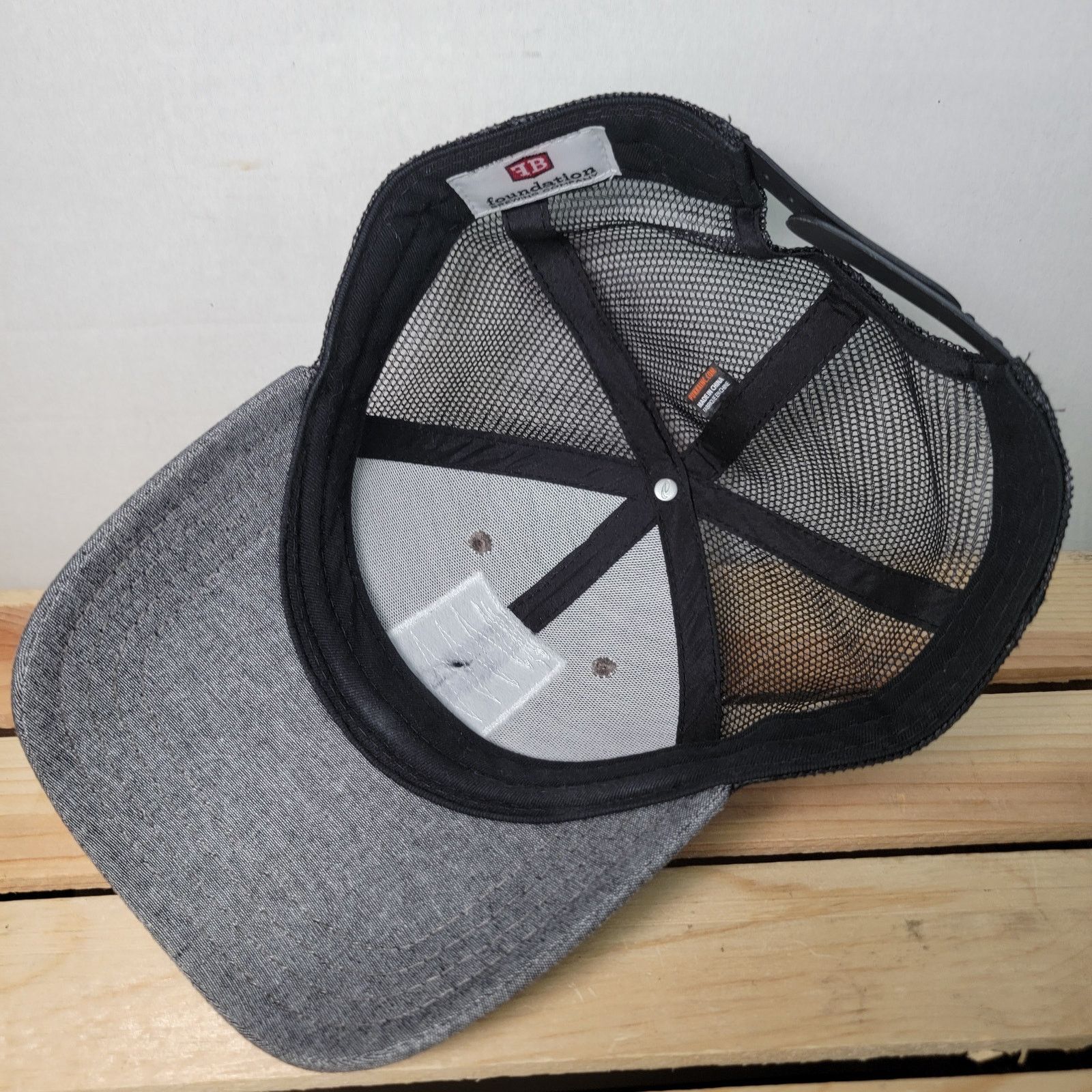 Other Foundation Brewing Company Grey Black Snap Back Trucker Hat Size ONE SIZE - 8 Thumbnail