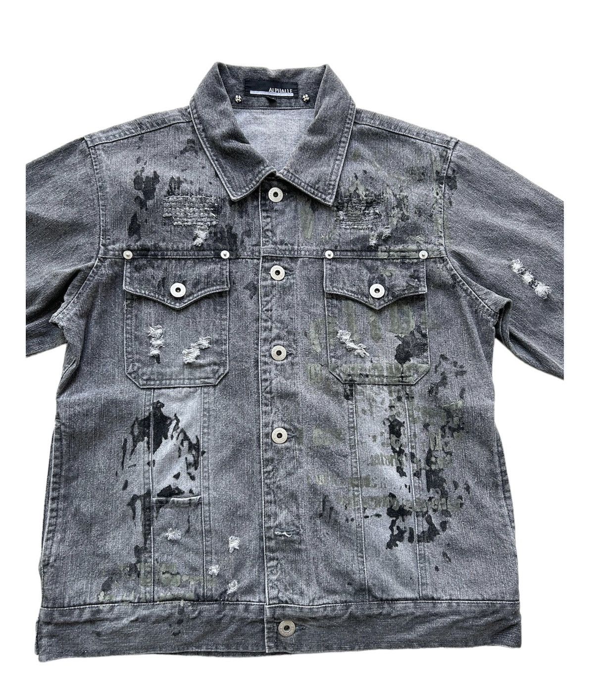 In The Attic × Japanese Brand IN THE ATTIC ART DESIGN DISTRESS JACKET Size US M / EU 48-50 / 2 - 1 Thumbnail