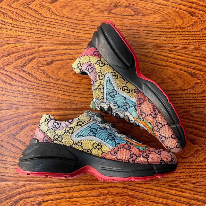 Gucci Gucci Rhyton Multicolour Canvas Low-top Sneakers - Size US 7.5 / EU 40-41 - 8 Thumbnail