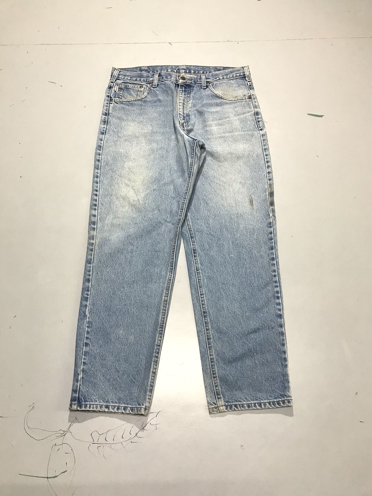 Carhartt Vintage Carhartt dusty denim Size US 36 / EU 52 - 1 Thumbnail