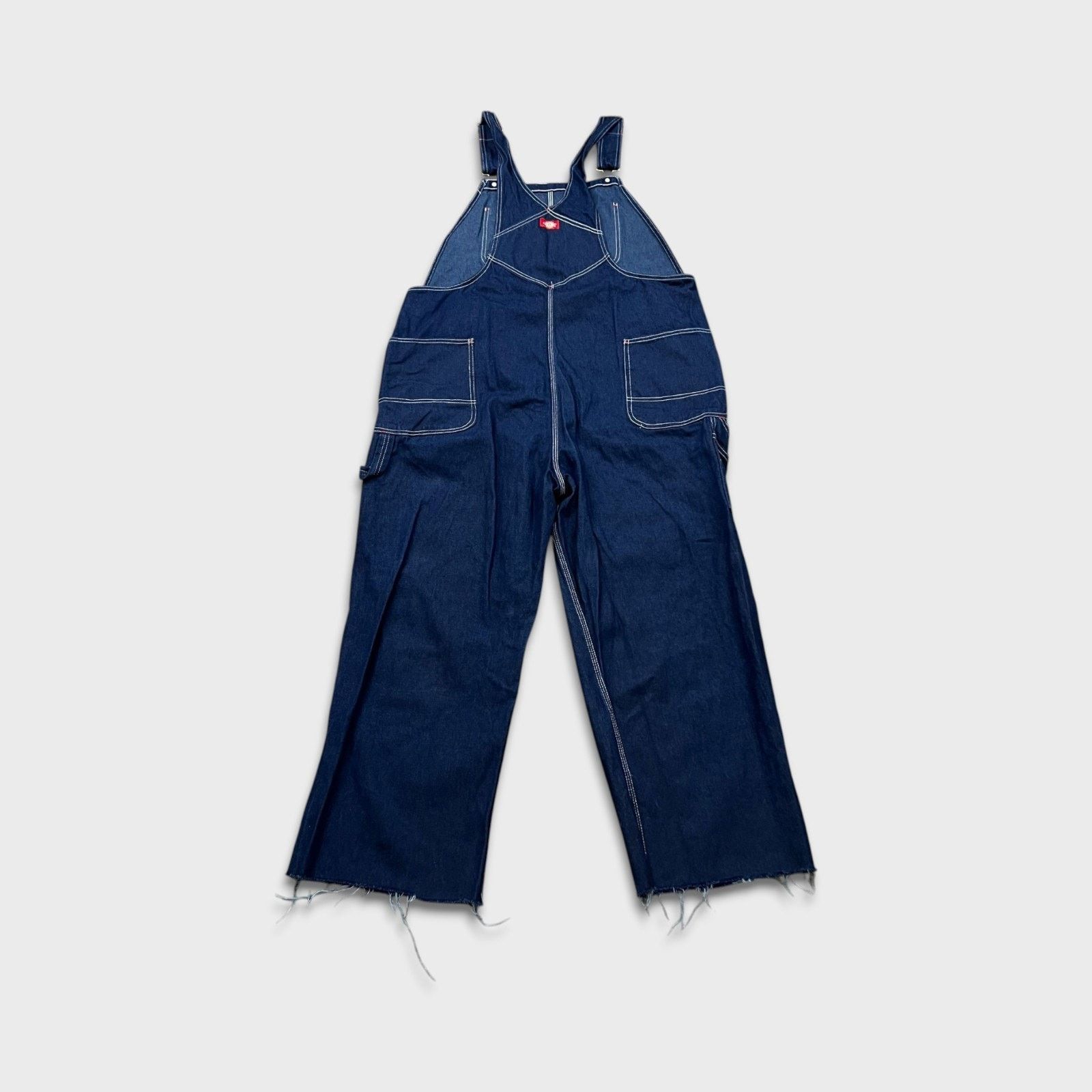 Dickies × Vintage Dickies Overalls 40x28 Bib Hammer Loop Workwear Frayed Size US 40 / EU 56 - 6 Thumbnail