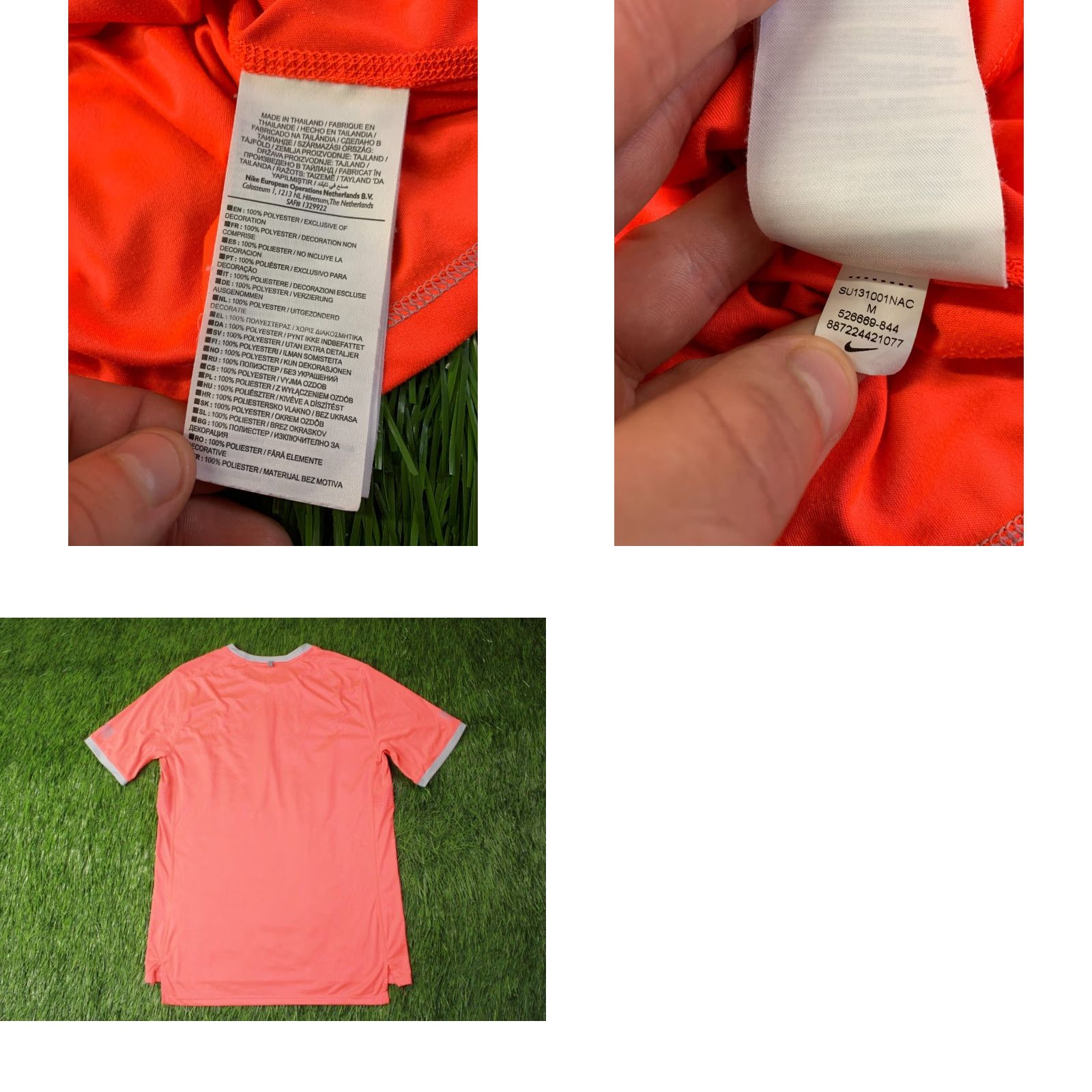 Nike NIKE RUNNING DRI-FIT ORIGINAL 2013 MEN SHIRT JERSEY T-SHIRT M ORANGE GRAY Nike Running T-Shirt Men M Short Sleeve Crew Neck 2013 Dri-Fit Running Size US M / EU 48-50 / 2 - 8 Thumbnail