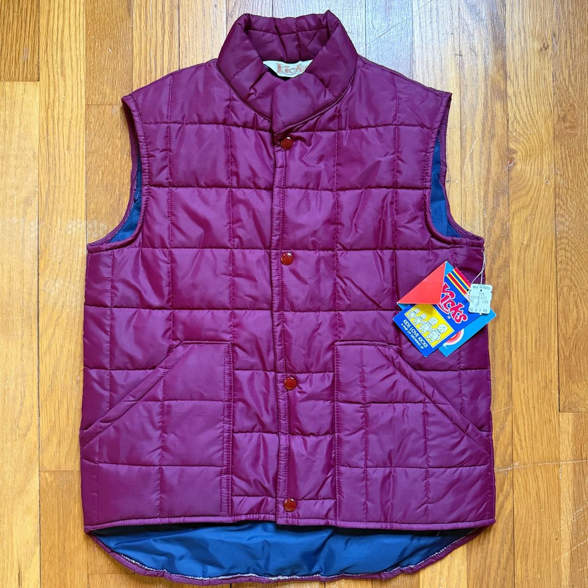 Kickers Vintage 1980’s Deadstock BNWT Kicks Puffer Vest Size US L / EU 52-54 / 3 - 1 Thumbnail