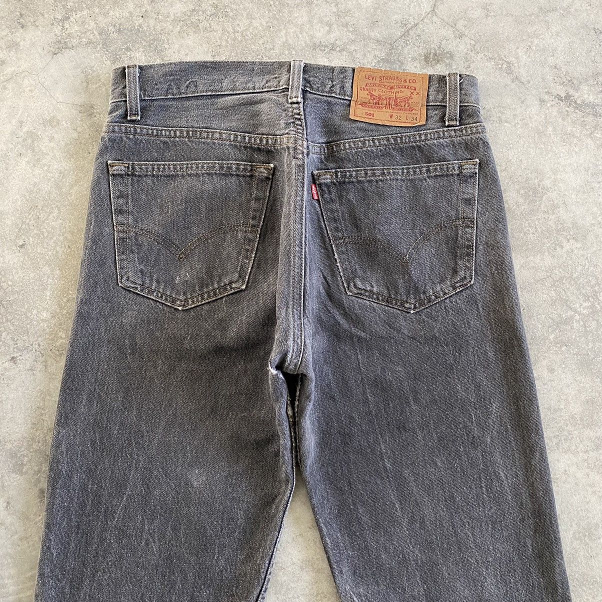 Levi's Vintage 1993 Levi’s 501 Ash Grey Denim Jeans Size US 30 / EU 46 - 12 Thumbnail