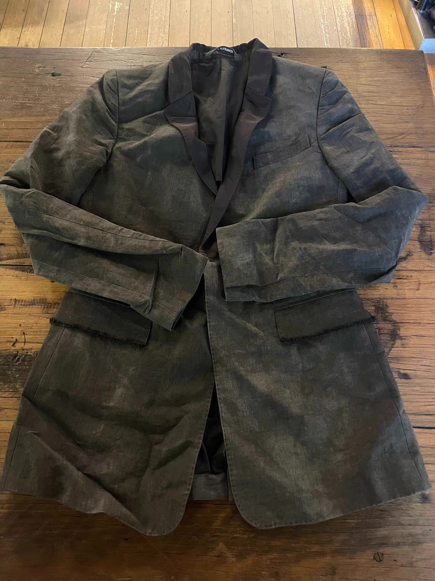 Damir Doma DAMIR DOMA 2011SS Grey-Black Single-Breasted Blazer Ｑ25 Size 44R - 1 Thumbnail