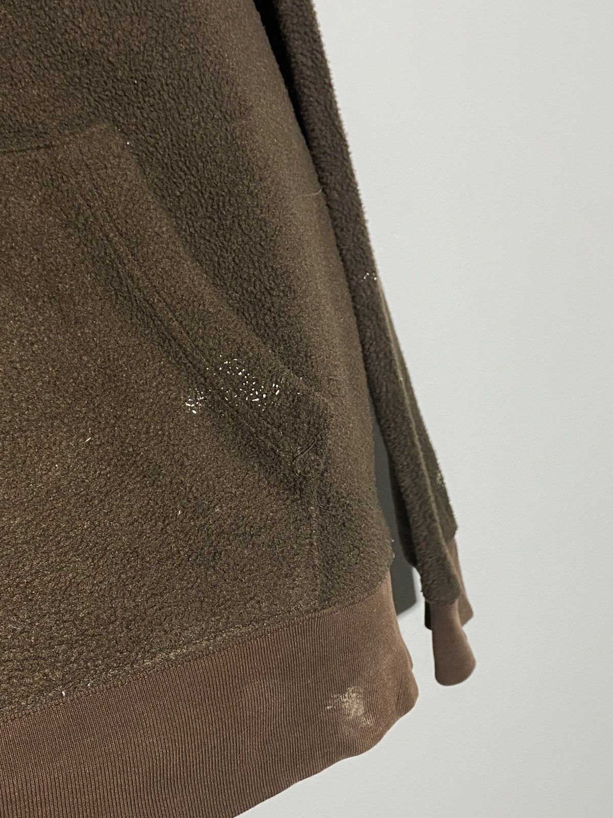 Gap 🔥 Y2K GAP BROWN FLEECE HOODIE DISTRESSED WORKWEAR VIBES Size US M / EU 48-50 / 2 - 13 Thumbnail