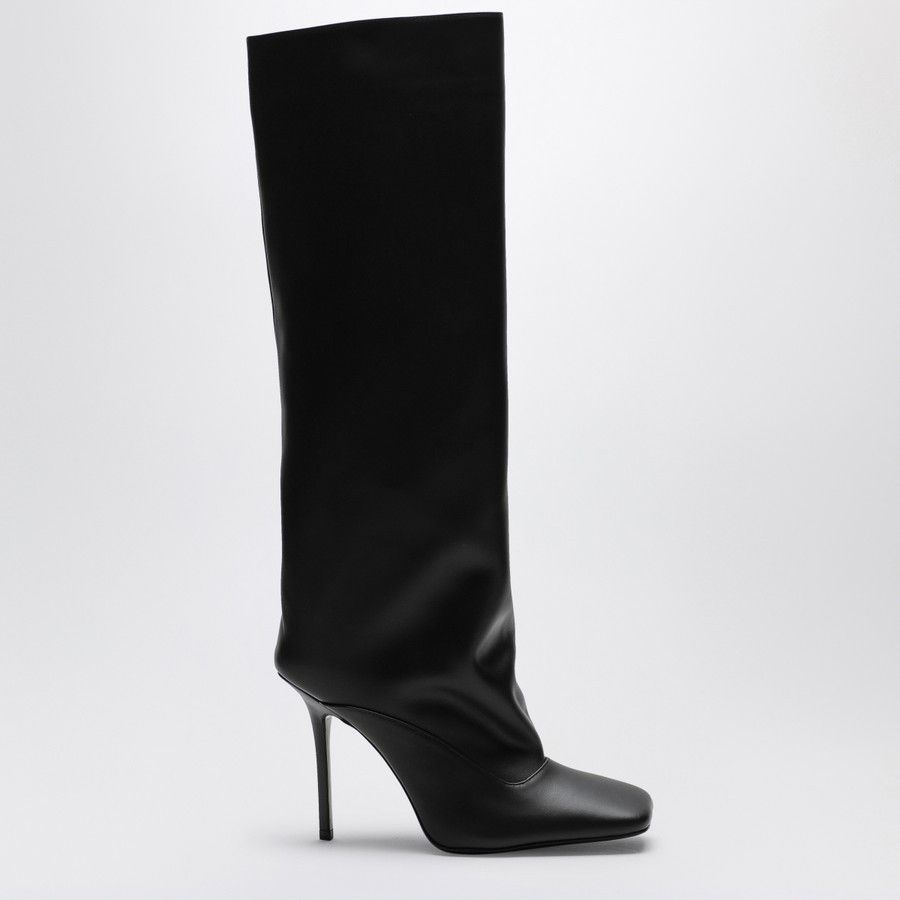 o1d2blof1024 Leather High Boot in Black