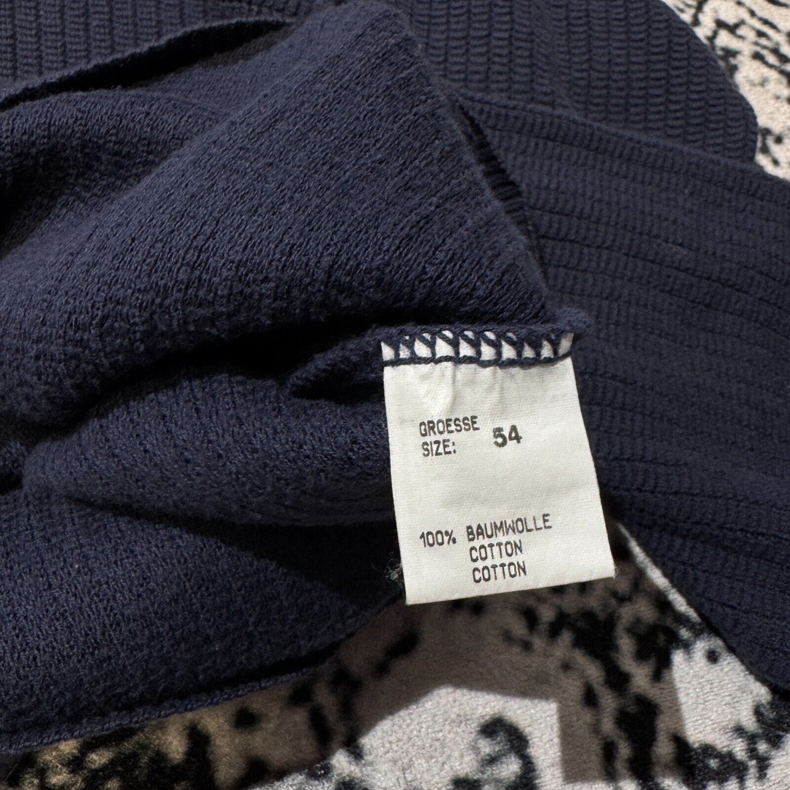 Joop! × Vintage Vintage Joop Unisex Navy Blue Cotton Sweater Size L Y2K 90s Size US L / EU 52-54 / 3 - 12 Thumbnail