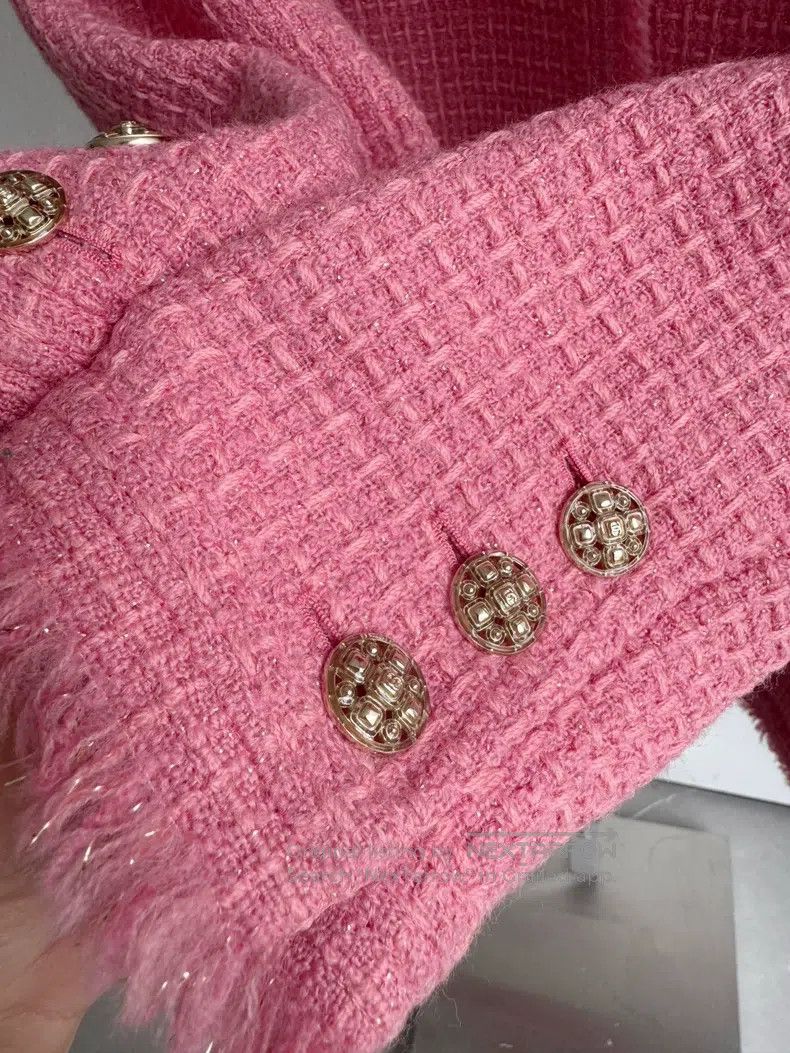 Chanel Chanel 20A cherry blossom pink jacket Size XXS / US 00 / IT 34 - 5 Thumbnail