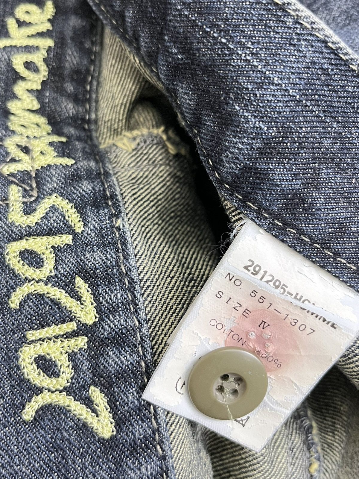 291295=Homme 291295=Homme Multi Pocket Flare Jeans Y2K Techwear Size US 32 / EU 48 - 15 Thumbnail