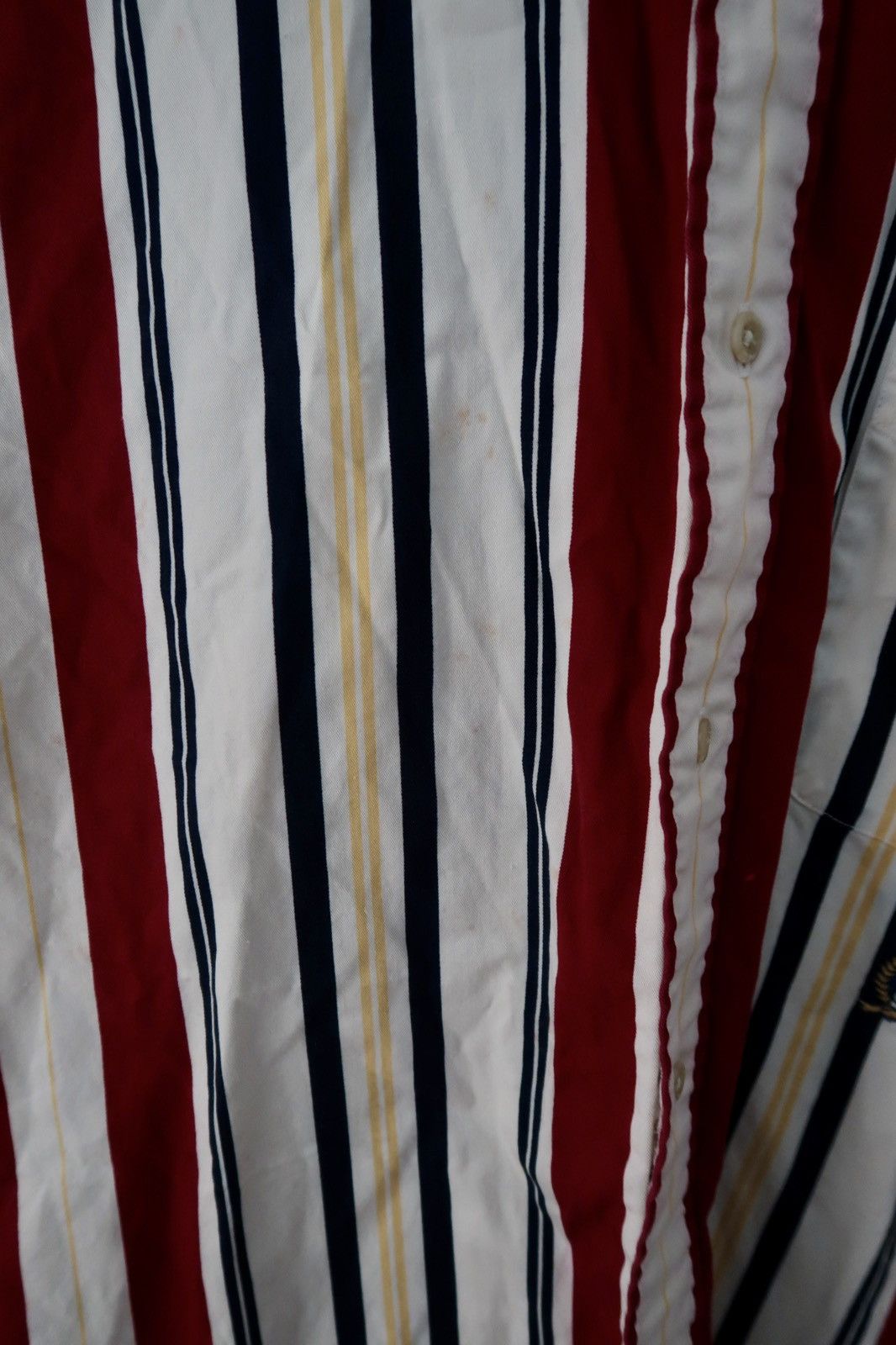 Tommy Hilfiger × Vintage Tommy Hilfiger Crested Striped Button Down - Medium Size US M / EU 48-50 / 2 - 5 Thumbnail