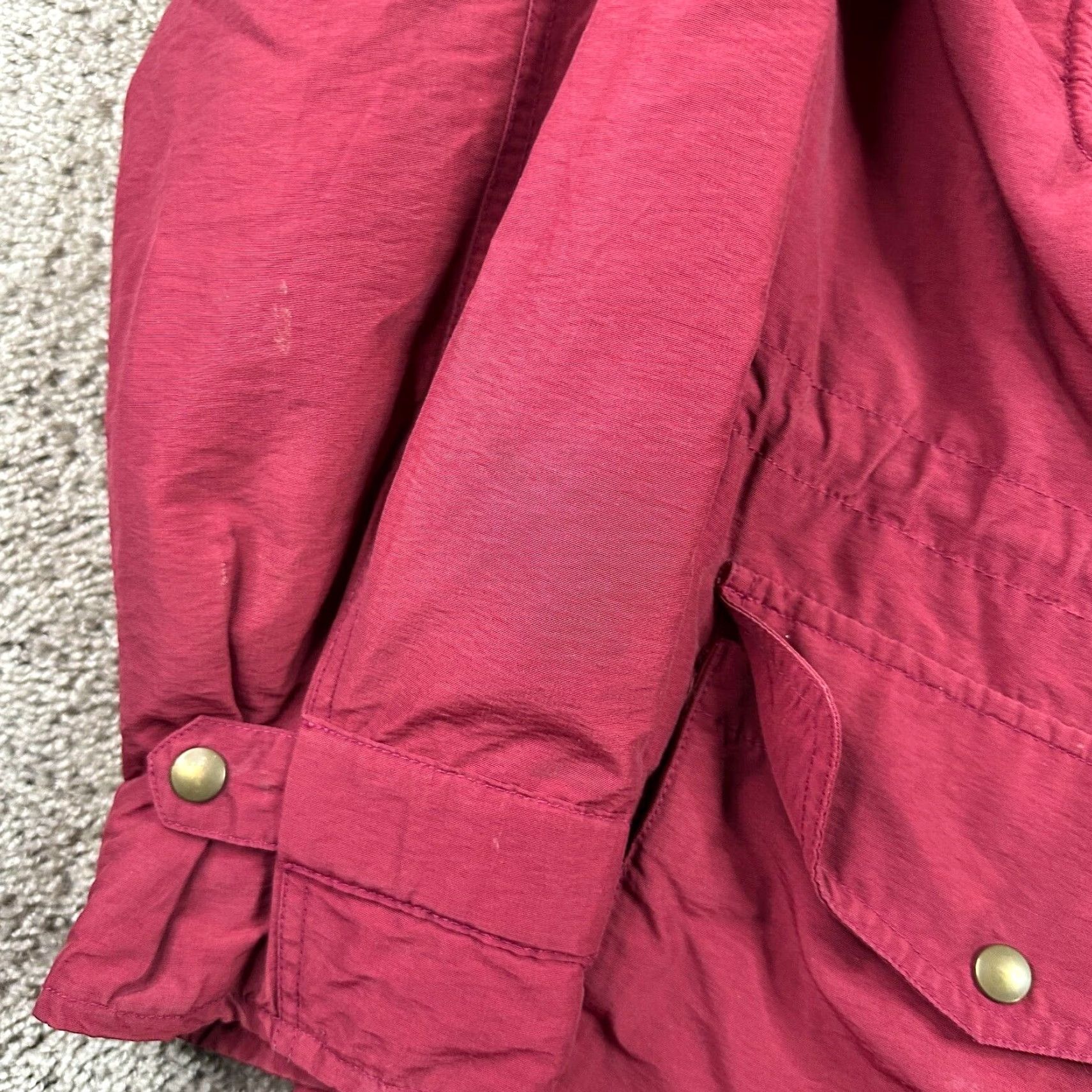 Eddie Bauer VINTAGE Eddie Bauer Jacket Mens Large Red Cotton Nylon Blend Utility Coat 90s Size US L / EU 52-54 / 3 - 6 Thumbnail