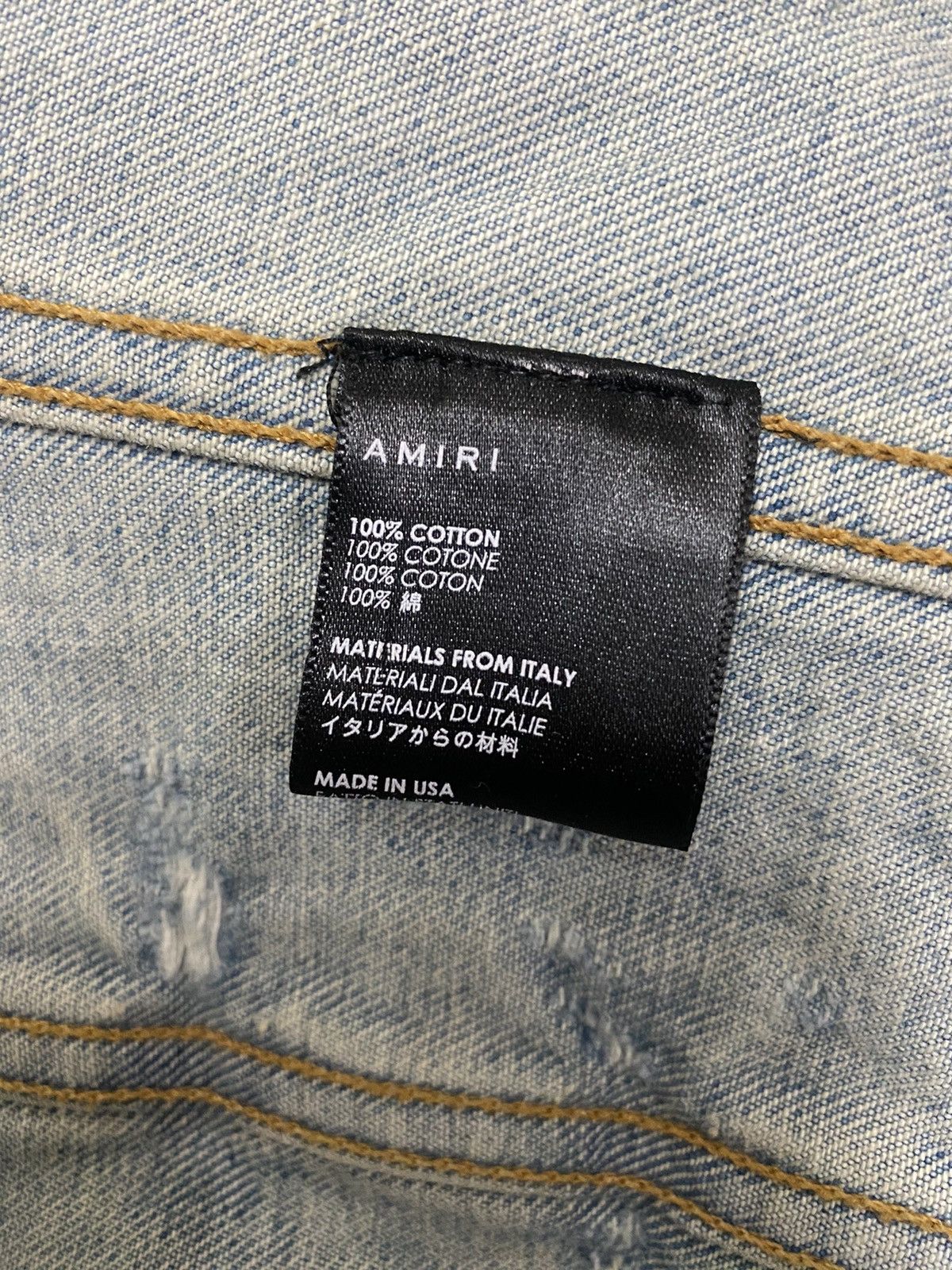 Amiri Amiri Destroy Trucker Denim Jacket Size US M / EU 48-50 / 2 - 19 Thumbnail