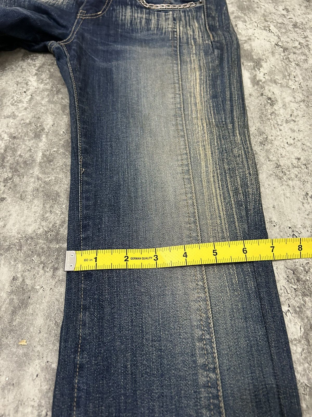 If Six Was Nine × Japanese Brand × Le Grande Bleu (L.G.B.) XIX Denim Chain Boot Cut Mudwash Pants Size US 28 / EU 44 - 18 Thumbnail