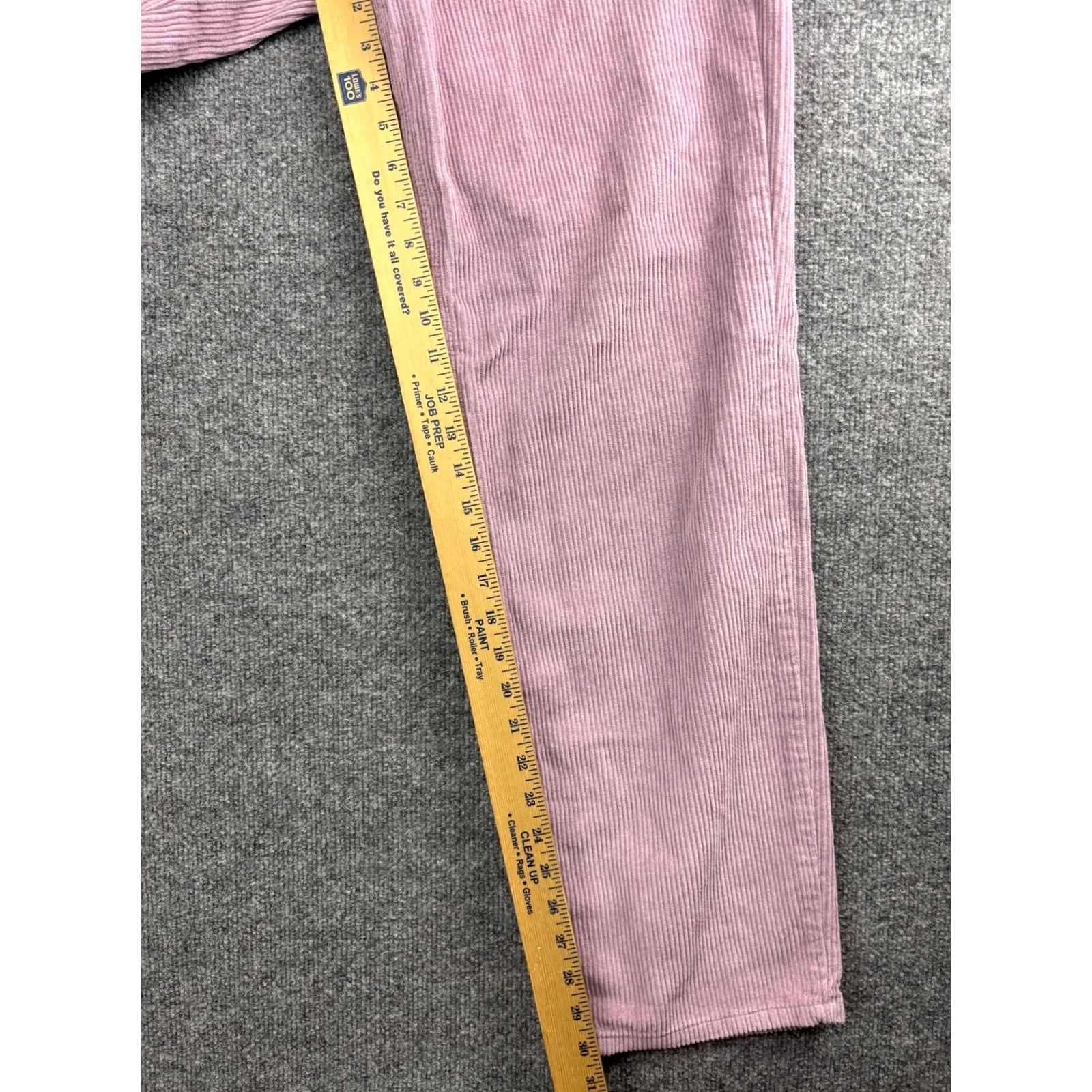 Empyre Empyre Tori Pants Women's 3 Pink Corduroy Straight Leg High Rise 5 Pocket Skater Size 26" / US 2 / IT 38 - 5 Thumbnail