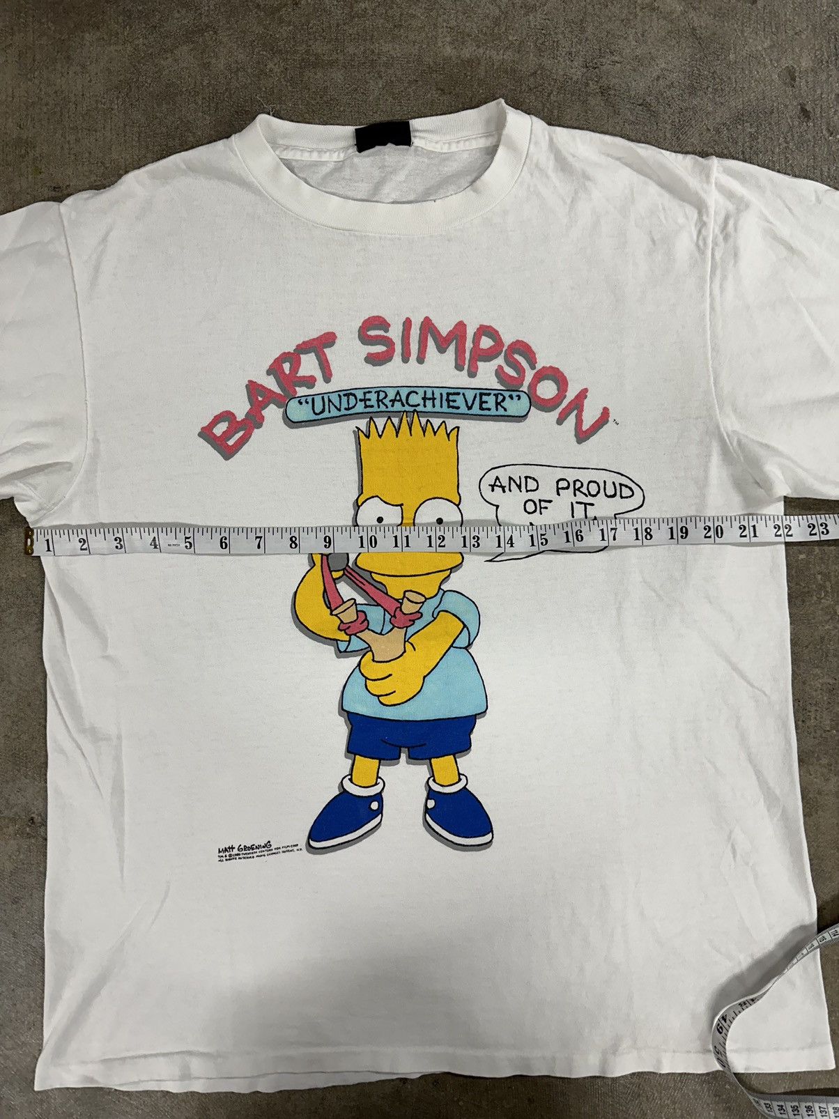 The Simpsons × Vintage Vintage 90s The Simpsons Underachiever Cartoon T-Shirt Size US L / EU 52-54 / 3 - 8 Thumbnail