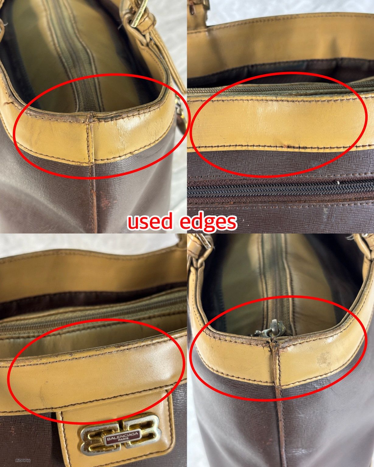 Balenciaga (very worn) Balenciaga Vintage Tote Bag Size ONE SIZE - 13 Thumbnail