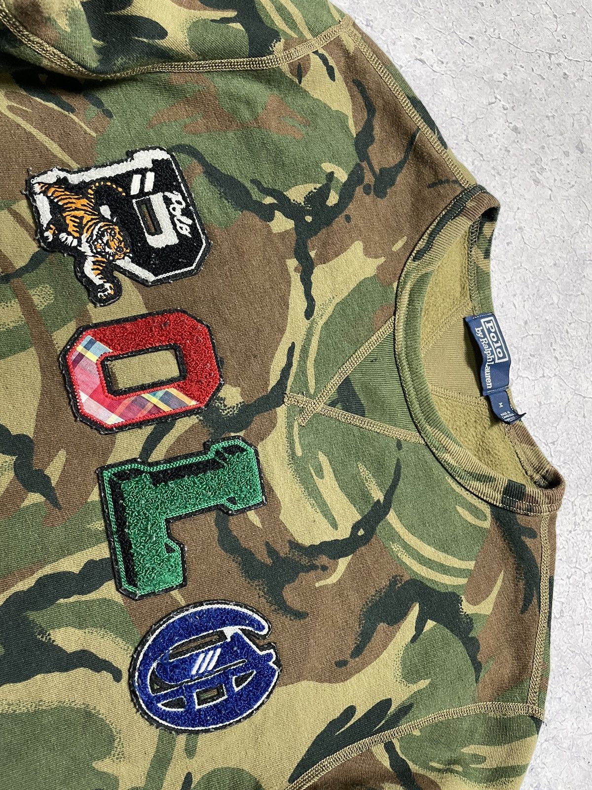 Polo Ralph Lauren Polo Ralph Lauren Vintage Big Logo Y2K Camo Sweatshirt Rare Size US M / EU 48-50 / 2 - 6 Thumbnail
