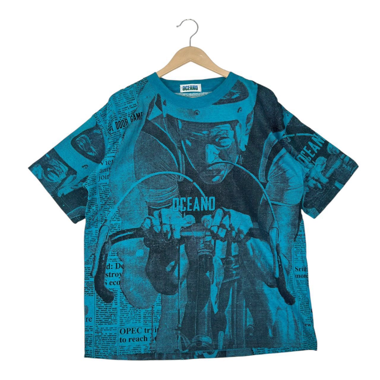 Vintage Vintage 90s Art of Cycling Oceano Tournament, Full Print Size US XL / EU 56 / 4 - 1 Thumbnail